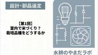 【第1回】室内水耕栽培におすすめの稲品種は？矮性・早生・収穫量で選ぶ「あきたこまち」の理由